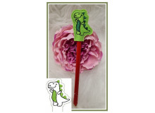 Stickdatei - ITH Stifteaufsatz Dino